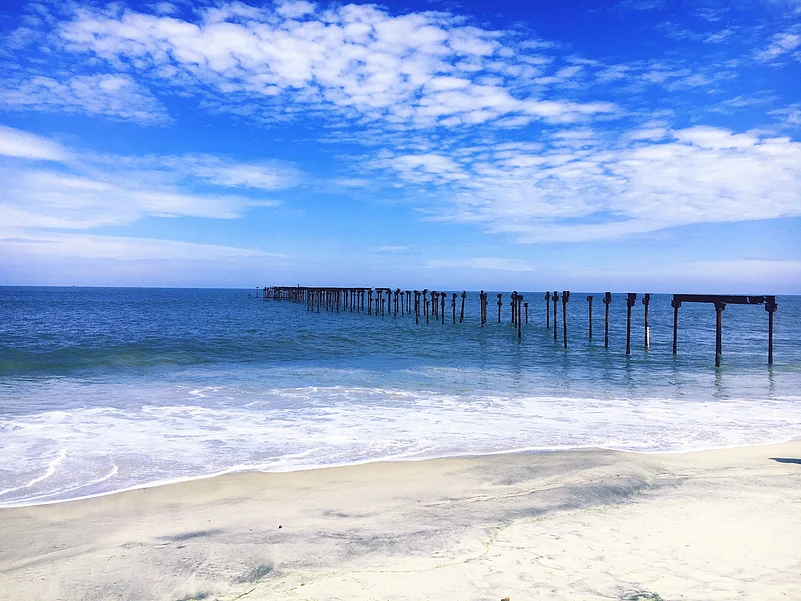 A view of the Alappuzha Beach