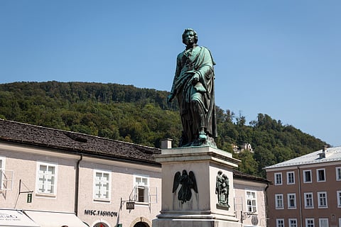 Statue of Mozart in Salzburg