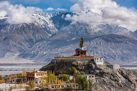 The Maitreya Buddha statue