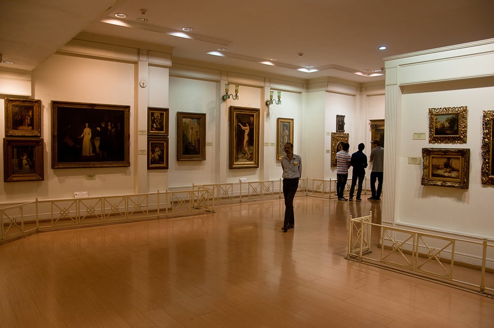 Inside the Salar Jung Museums Painting Hall