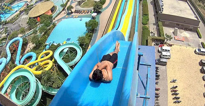 The Torpedo water ride at Appu Ghar