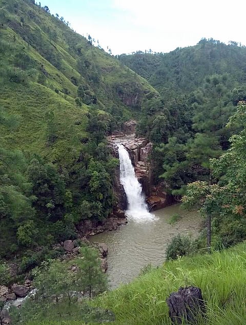 Kohmang Falls in the West Khasi Hills