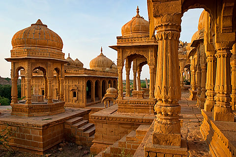 A view of the Bada Bagh, Jaisalmer