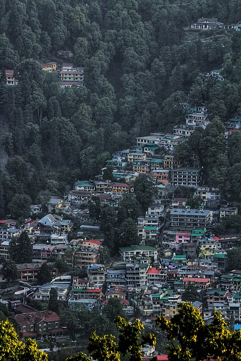 A view of the Nainital hill station