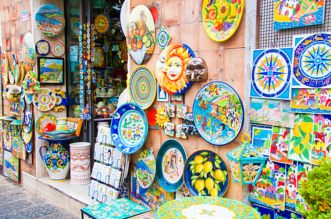 A ceramics shop in Vietri sul Mare