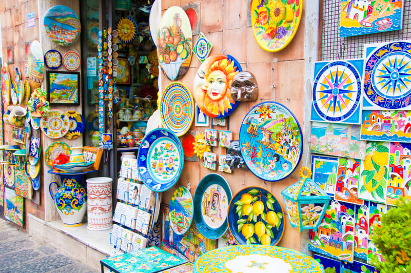 A ceramics shop in Vietri sul Mare