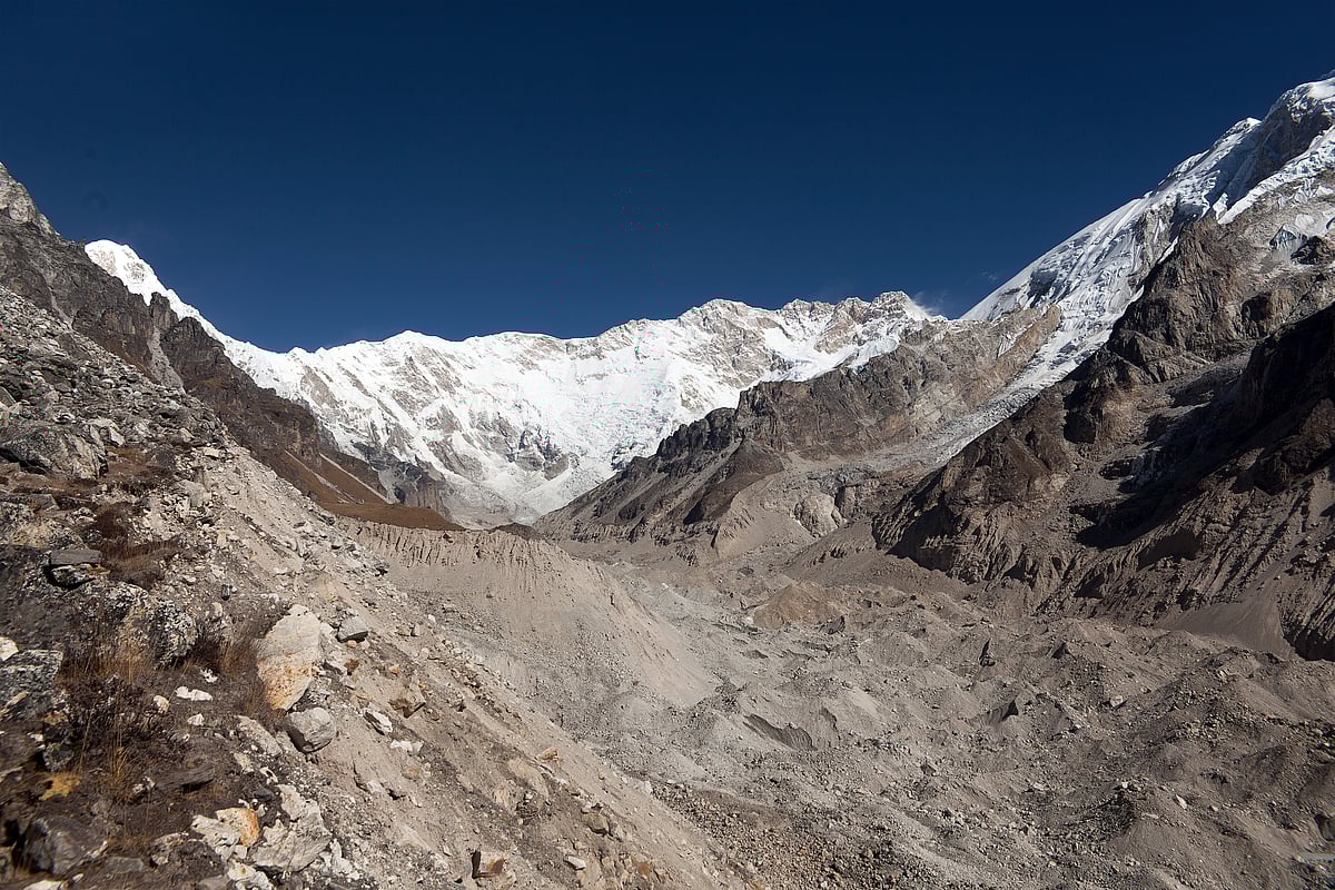 Kanchenjunga and Yalung glacier in Nepal