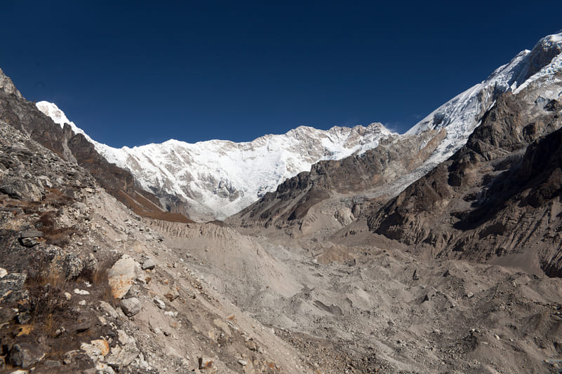 Kanchenjunga and Yalung glacier in Nepal