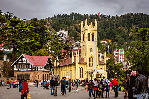 The Christ Church on the Ridge in Shimla