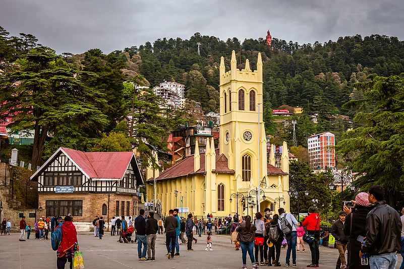 The Christ Church on the Ridge in Shimla