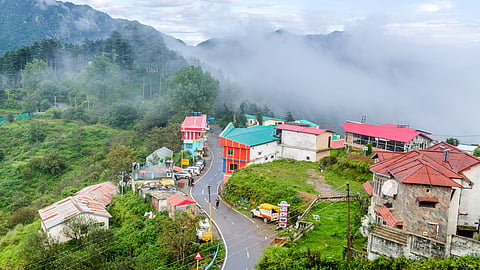 An aerial view of Dhanaulti