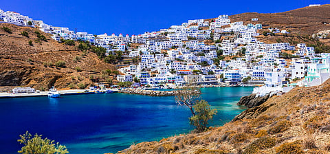 A village in Astypalea Island