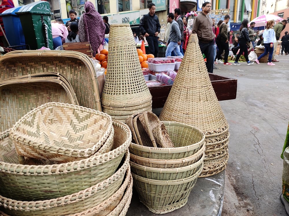 The markets of Shillong are full of local handicrafts