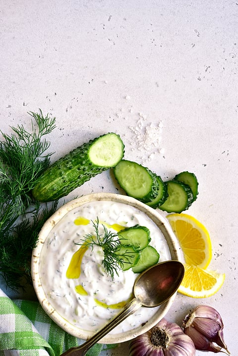 A bowl of classic Tzatziki
