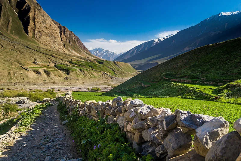 The landscape of Mud village