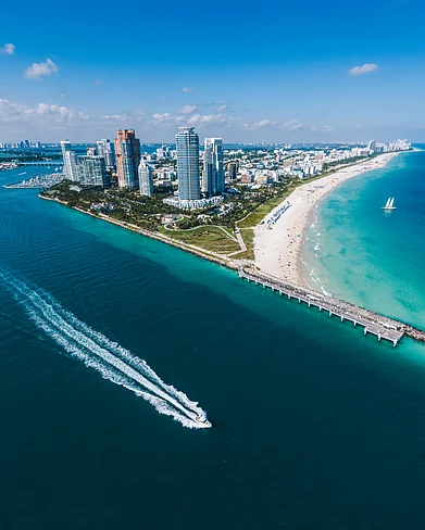 Shutterstock : An aerial view of Miami
