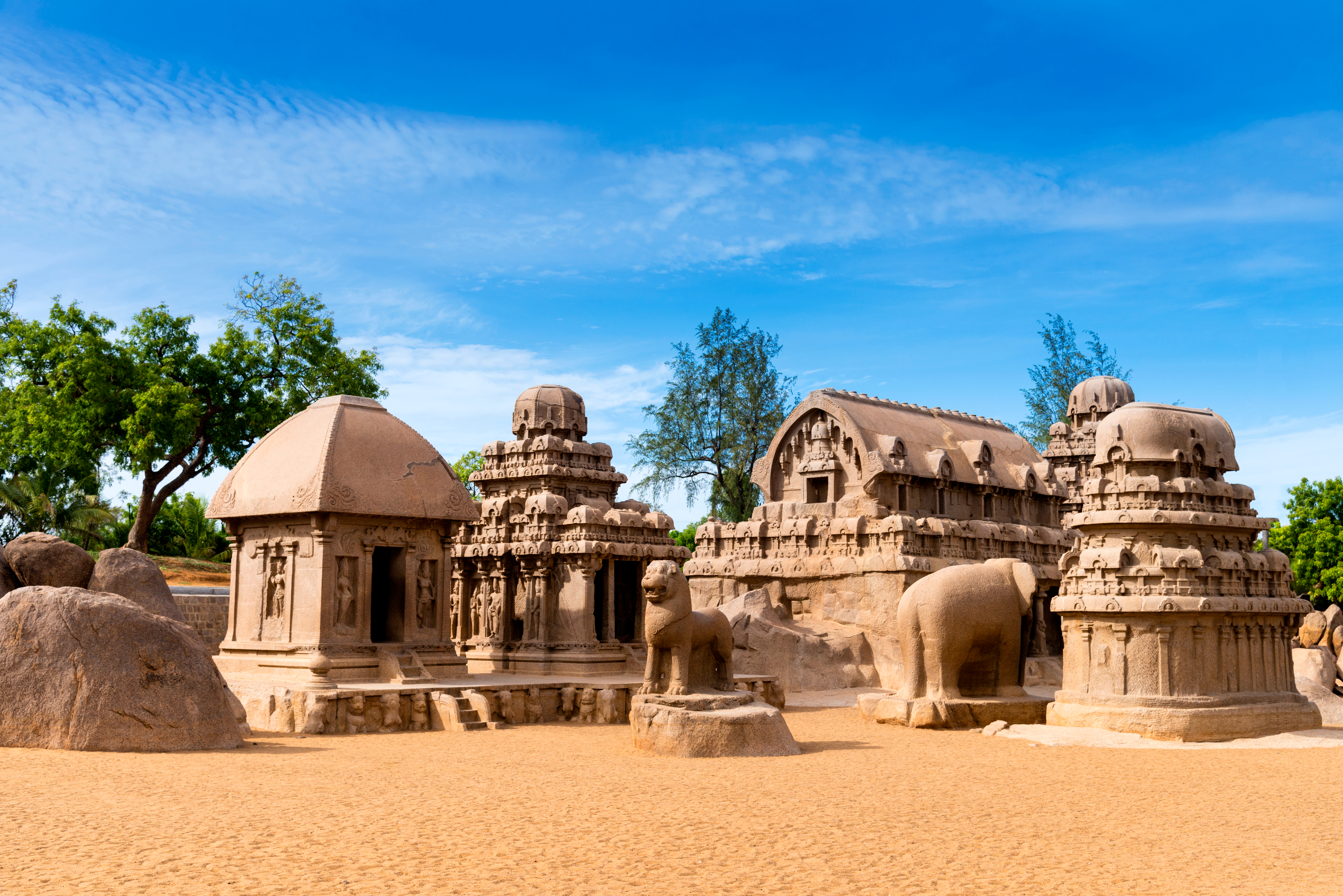 The Five Rathas of Mahabalipuram