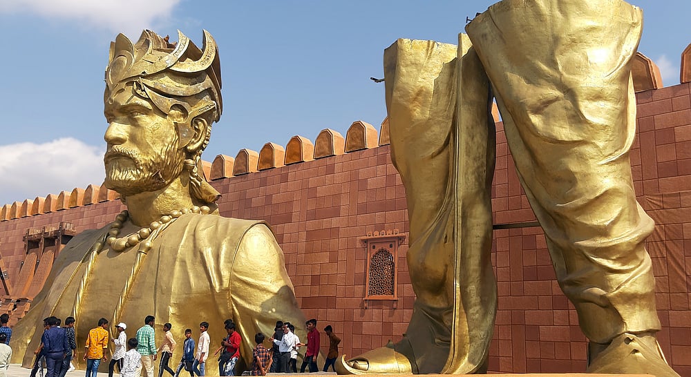 The  Bahubali movie set inside Inside Ramoji film city