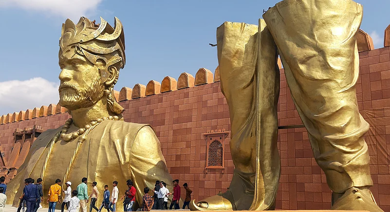 The Bahubali movie set inside Inside Ramoji film city