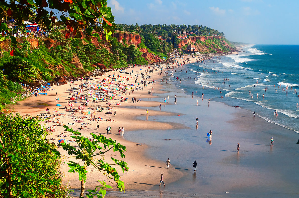 The Papanasam Beach shoreline