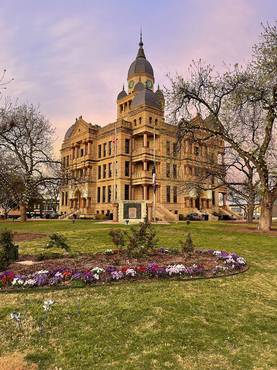 Historic Denton County Courthouse in Texas, USA