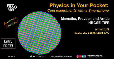 The “Physics in your Pocket” event takes visitors on a scientific adventure using their phone as an experimental tool