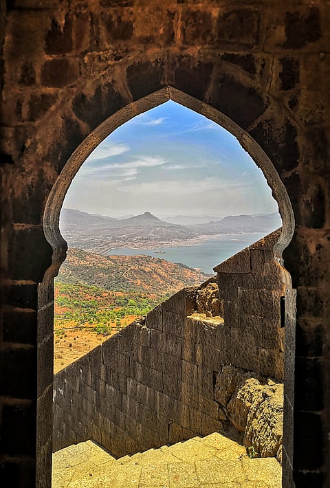 View from Lohagad Fort