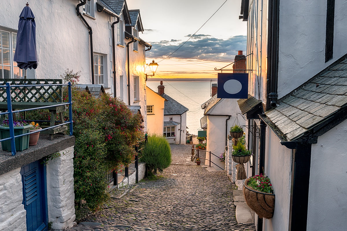The cobbled streets of Clovelly