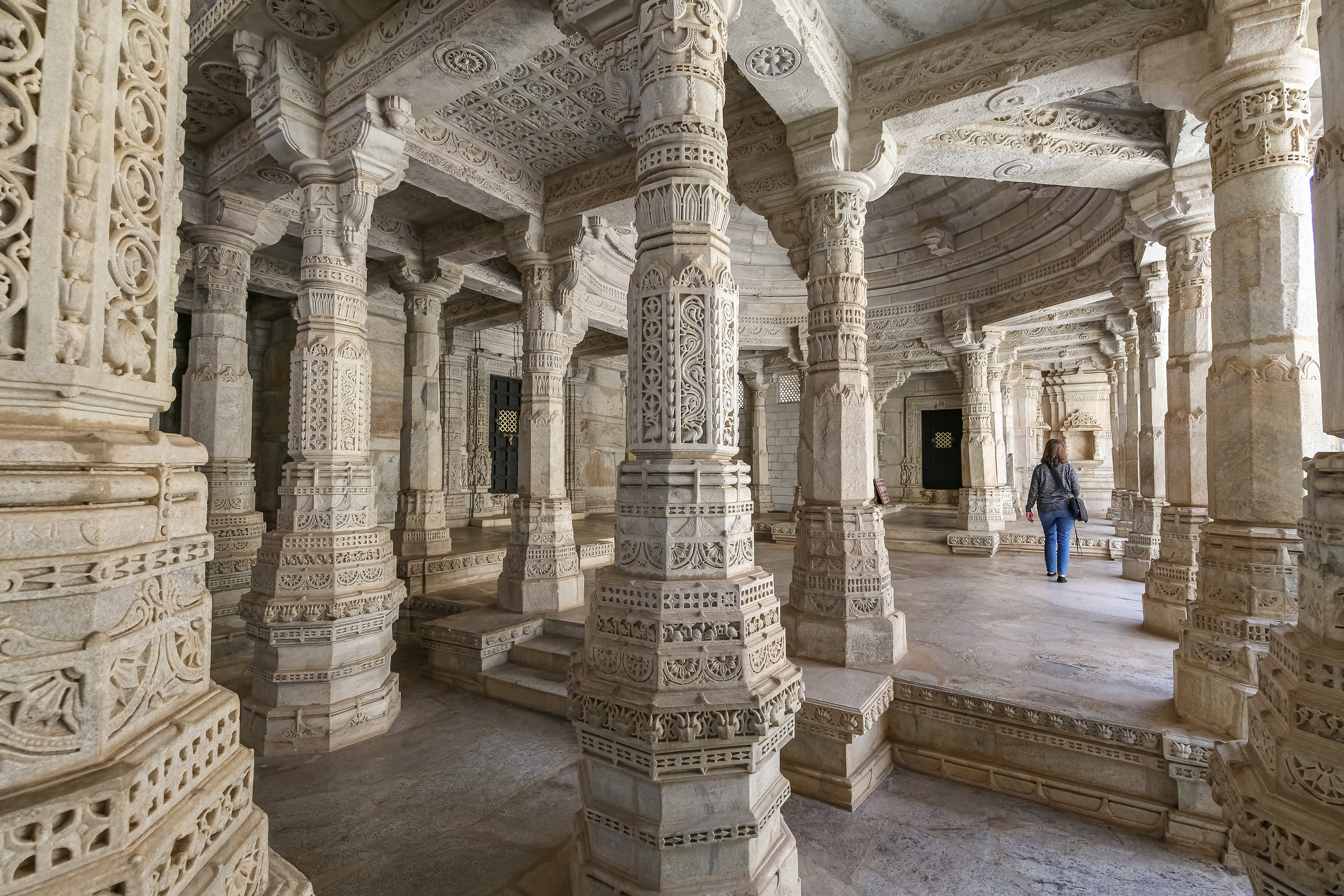 The stunning interior architecture of the Dilwara Temples
