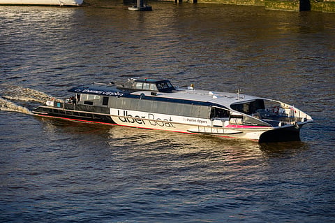 The Uber Boat by Thames Clippers leaves every 20 minutes from piers all along the river