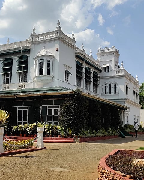 A view of the Chittaranjan Palace