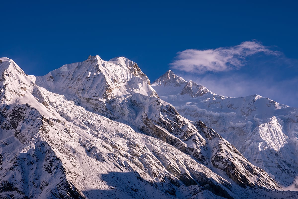 View of Kanchenjungha mountain range from Goechala view point 