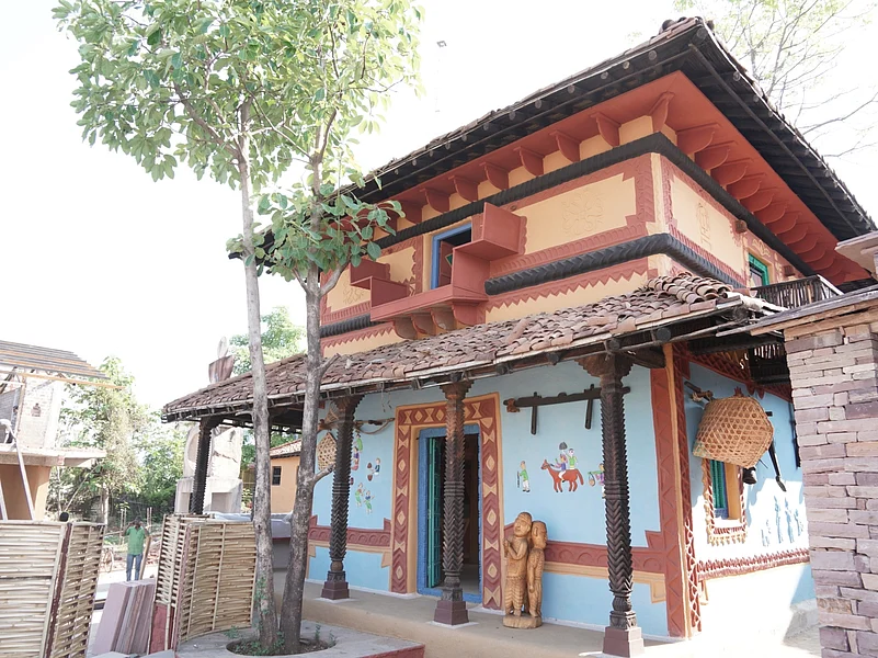 The Gond House as part of the Tribal Museum in Bhopal