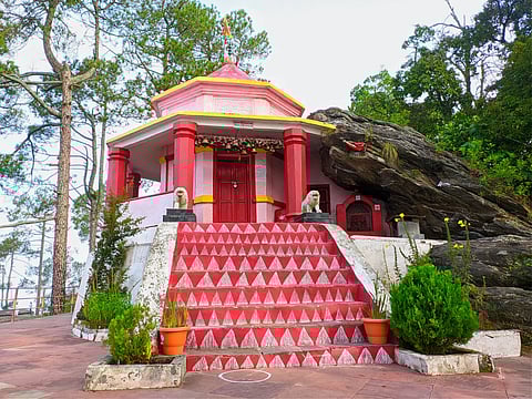 A view of the Kasar Devi Temple