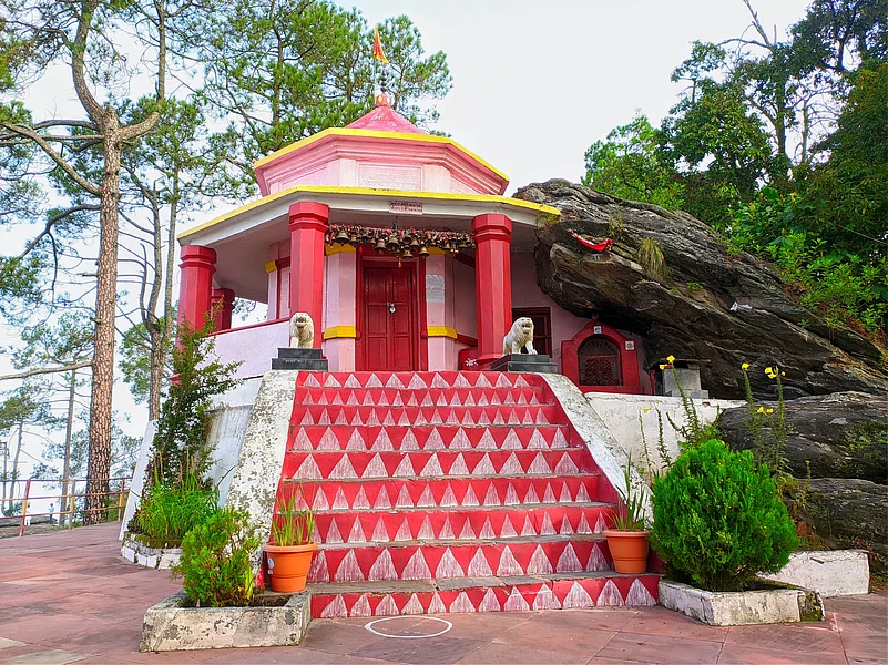 A view of the Kasar Devi Temple