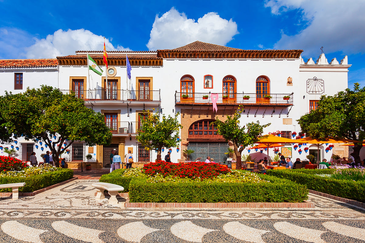 A glimpse of Marbella town