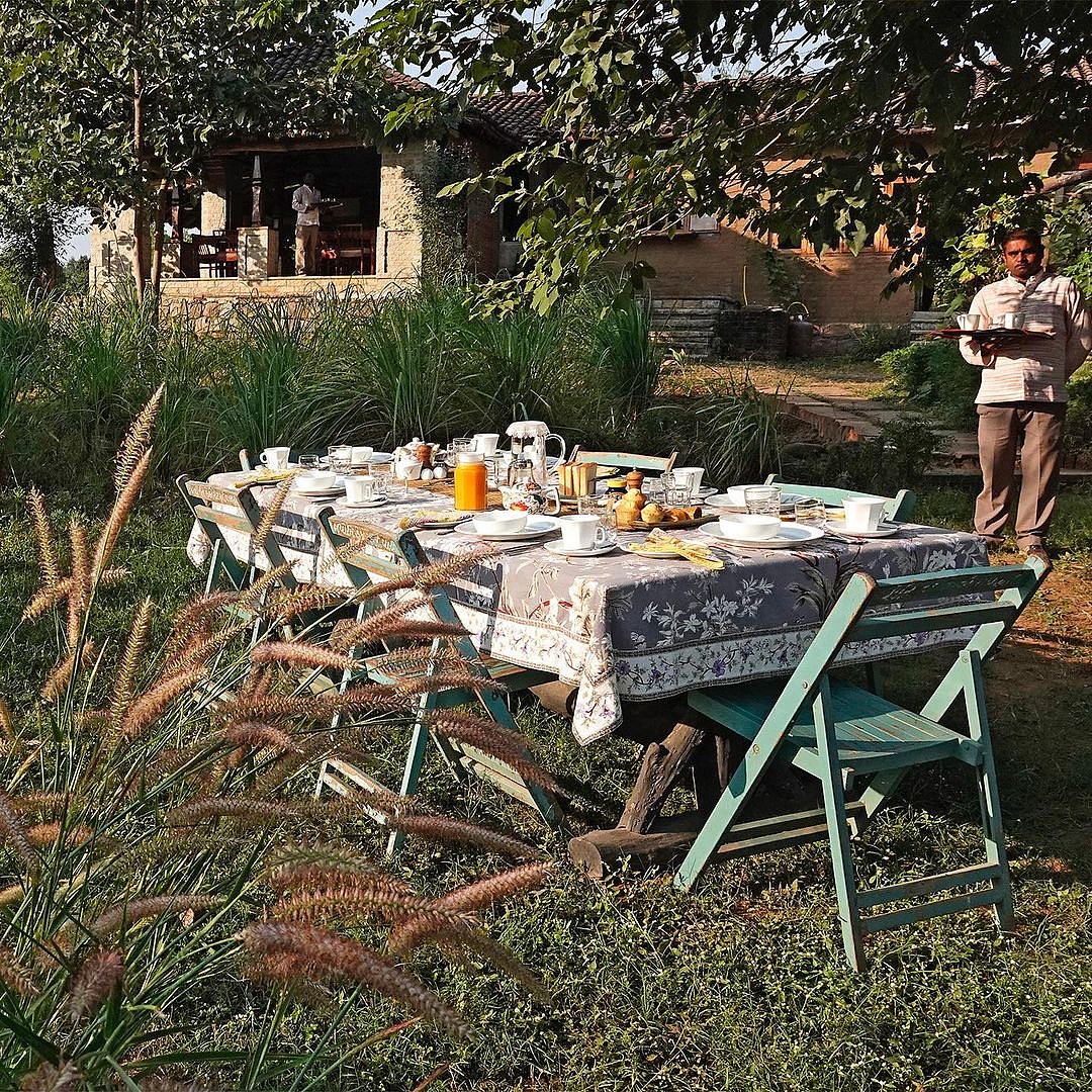 Breakfast in the winter sun - in the garden or with a river view