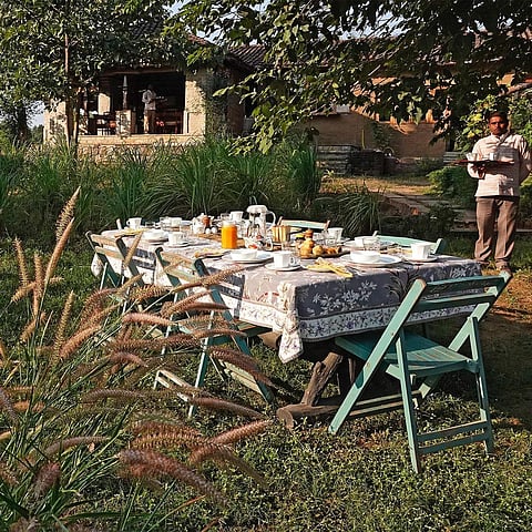 Breakfast in the winter sun - in the garden or with a river view