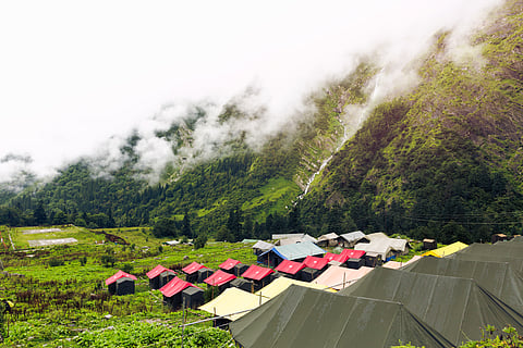 Camping at the Valley of Flowers National Park