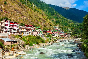 Shutterstock : Colourful local houses as seen in Kasol