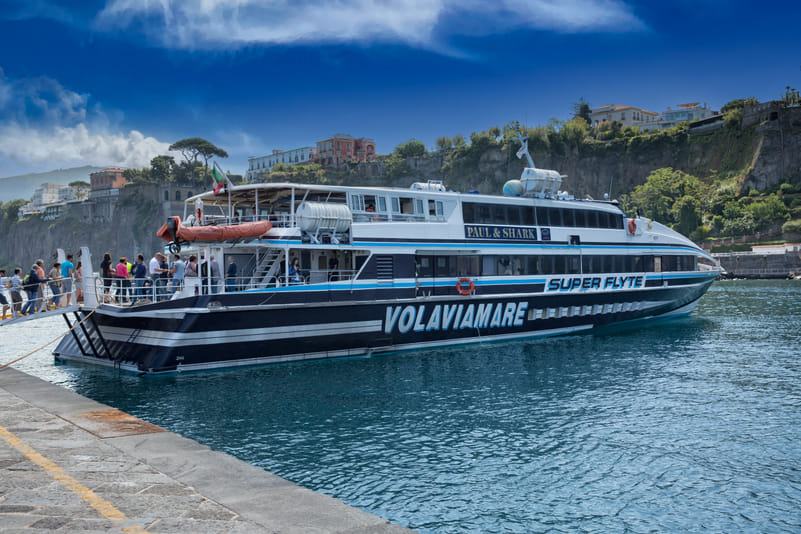 A ferry in Sorrento