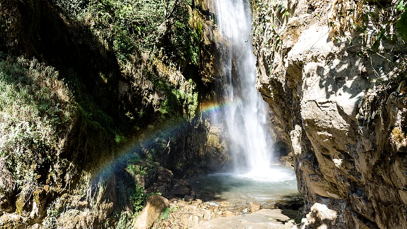 Tiger Falls stands at an elevation of 312 ft