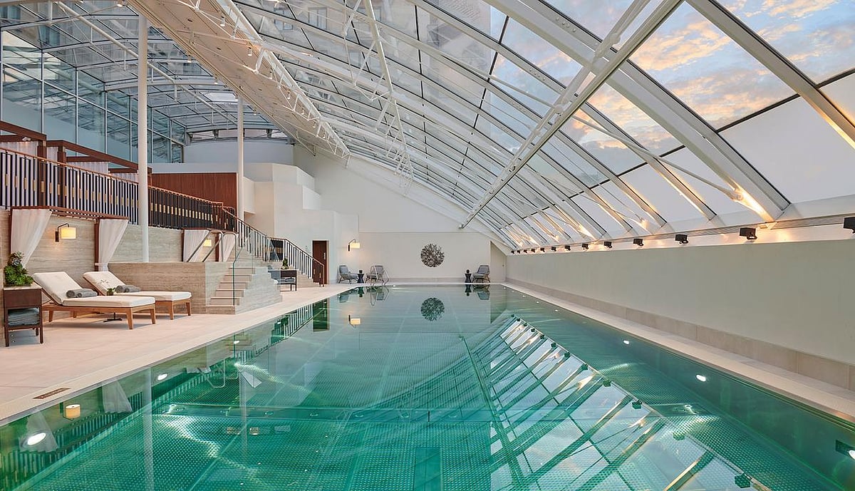 A view of the swimming pool inside The Carlton Tower, Jumeirah, London