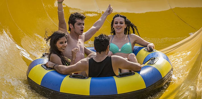 The Raft Ride at the Worlds of Wonder in Noida