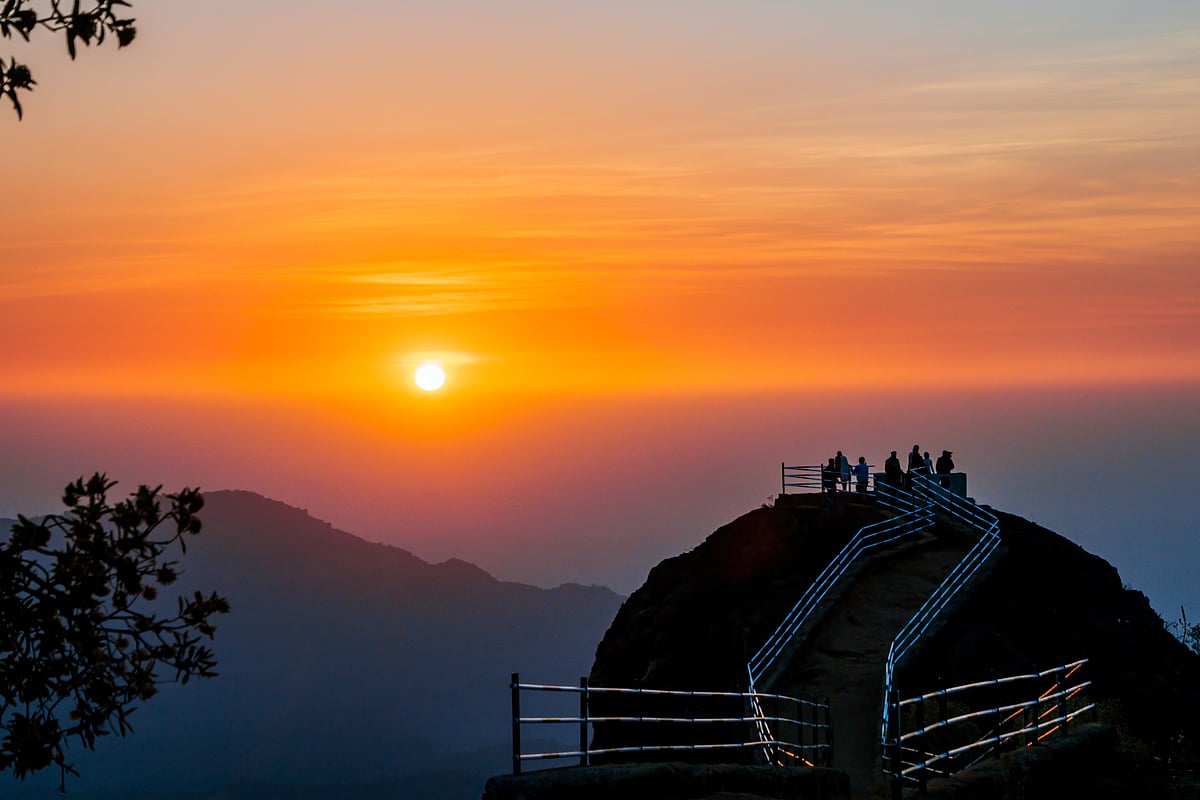 A sunset point in Mahabaleshwar