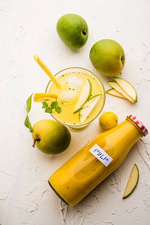 A glass of Aam Panna for the summer season