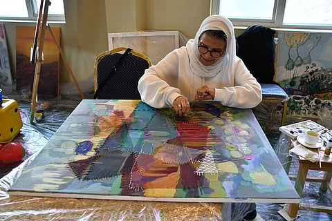 Egypt-based textile artist Nagat Farouk 