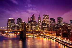 beboy/Shutterstock.com : The skyline of downtown New York City