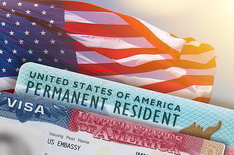 A shot of the American visa