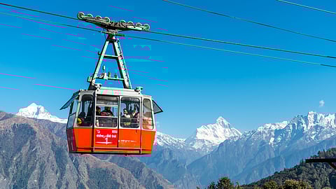 The Auli Ropeway connects Joshimath and Auli